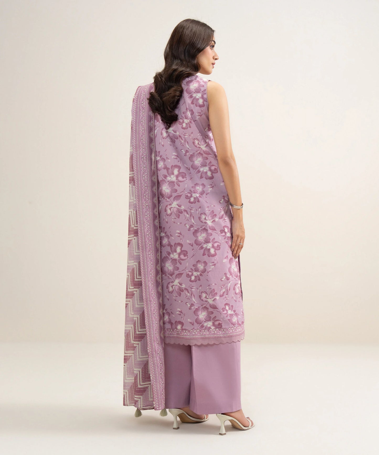 MihailA Noor | Azure Wave – 3-Piece Digitally Printed Floral Lawn Suit