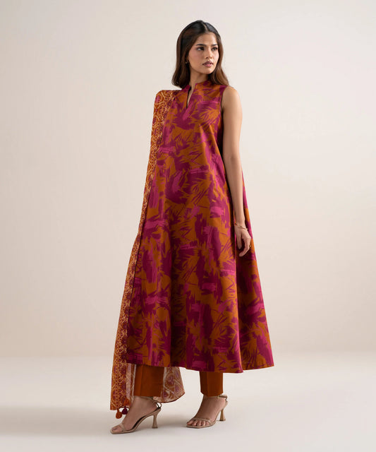 Mihaila Noor | Golden Iris – 3 - Piece All - Over Printed Lawn Ready Wear
