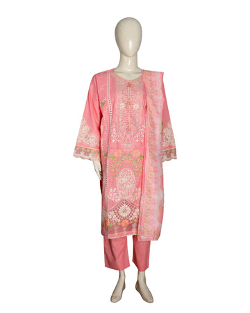 MihailA Noor | Azure Bloom – 3-Piece Digitally Printed Lawn Suit