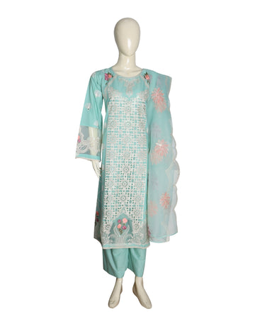 Mihaila Noor | Golden Iris – 3 - Piece All - Over Printed Lawn Ready Wear