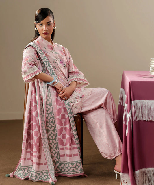 MihailA Noor | Midnight Botanical – 3-Piece Digitally Printed Floral