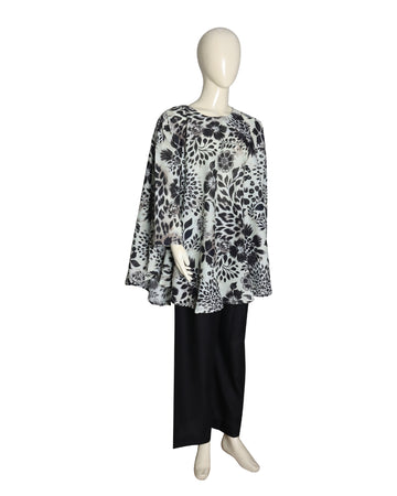 MihailA Noor | Azure Wave – 3-Piece Digitally Printed Floral Lawn Suit
