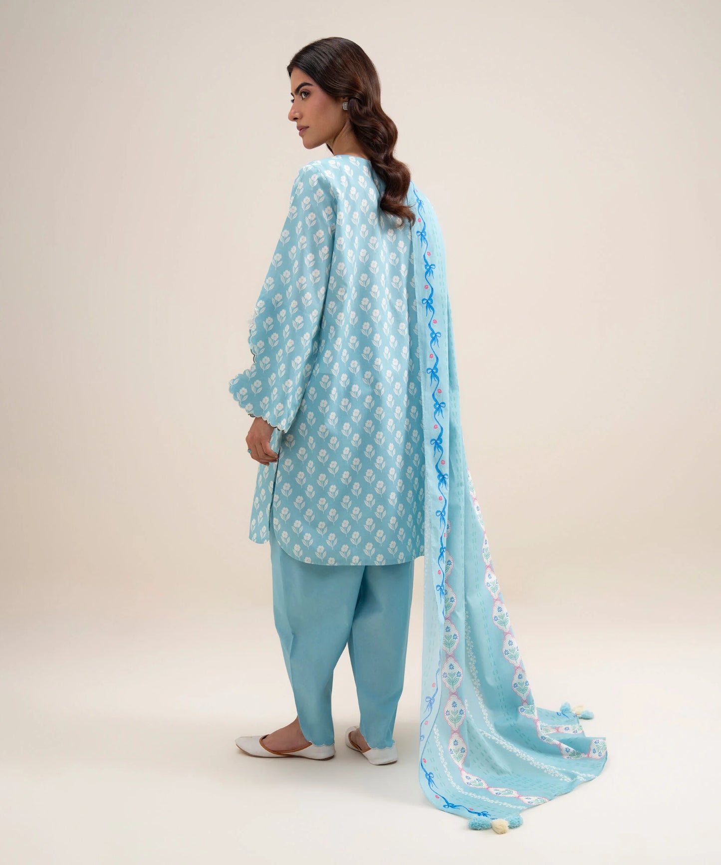 PRINTED EMBROIDERED LAWN